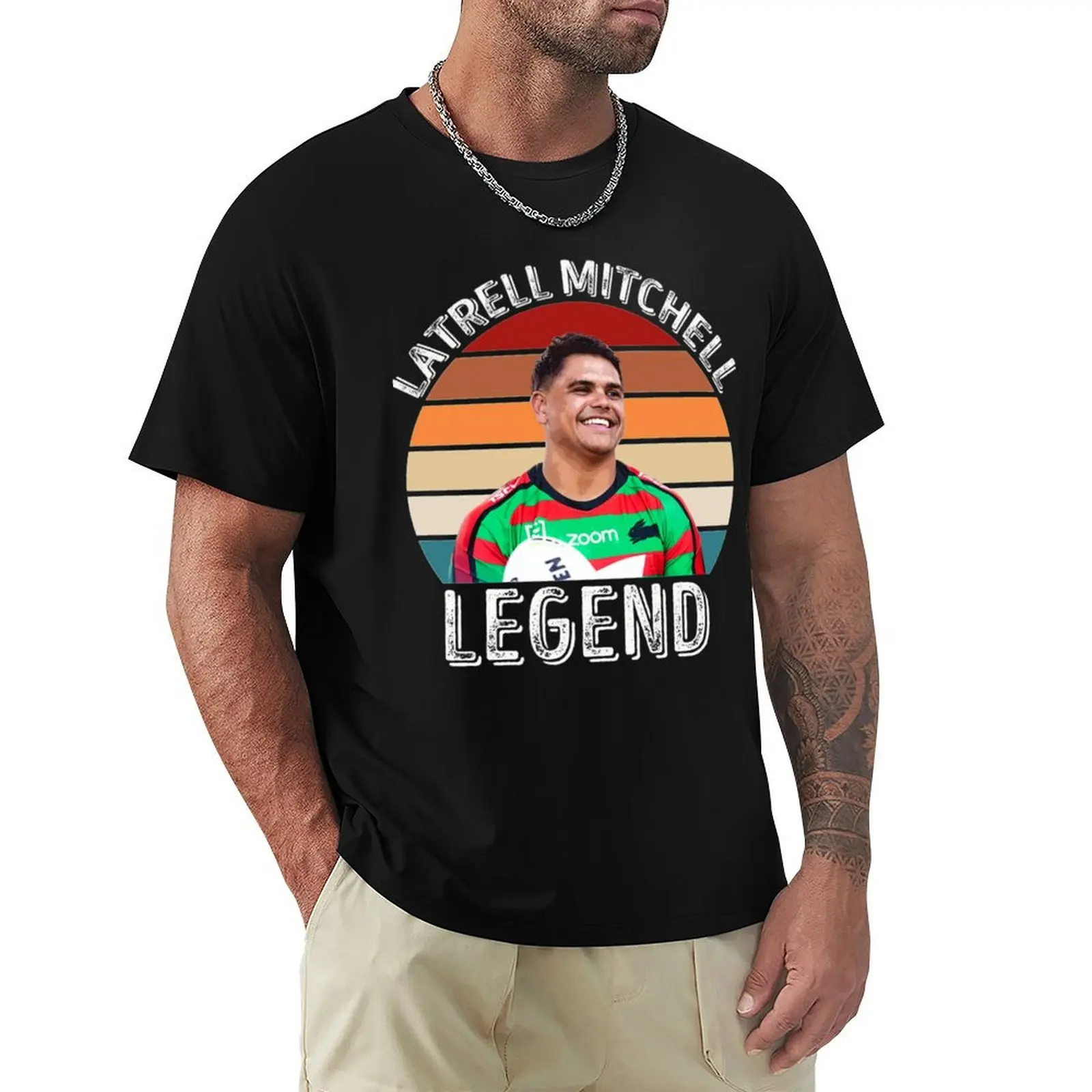 

Latrell Mitchell Rabbitohs T-Shirt Plus Size Street Style Tee