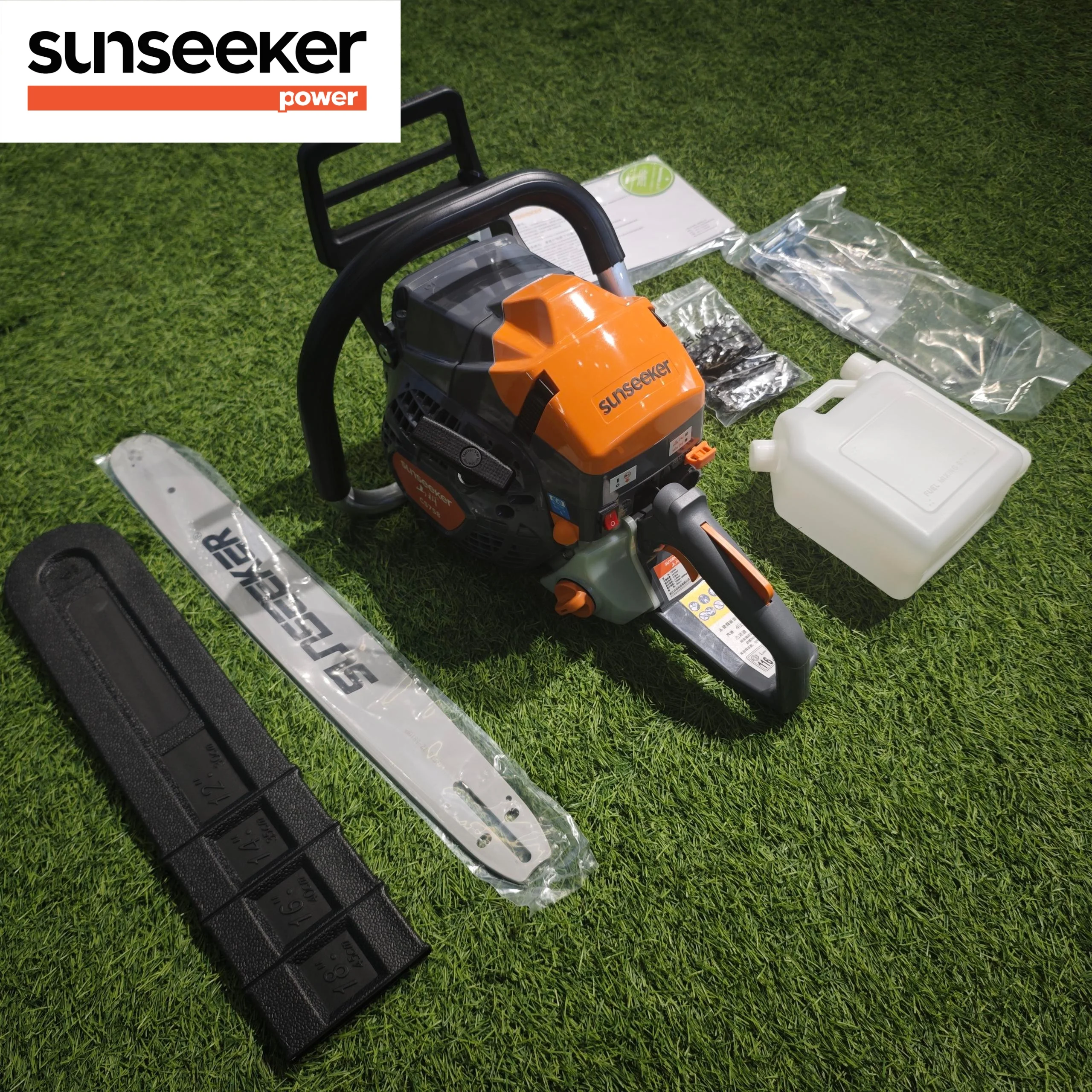 58.1cc 20in Petrol 2 Stroke 3.0kW High Power Industrial Chainsaw Vibration Reduction Professional Forestry Wood Cutting