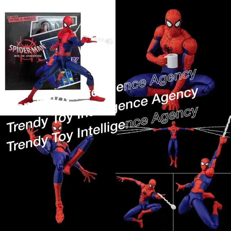 for-marvel-spider-man-peter-parker-action-figure-sentinel-collection-movie-into-the-spider-verse-model-toy