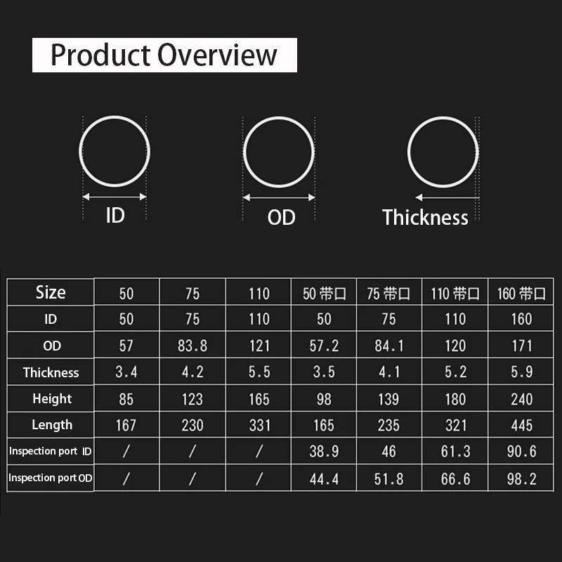 1/2Pcs Inner Dia 50/75/110/160mm PVC P-type Water Storage Elbow Water Trap Garden Landscape Irrigation Drainage Pipe Fittings