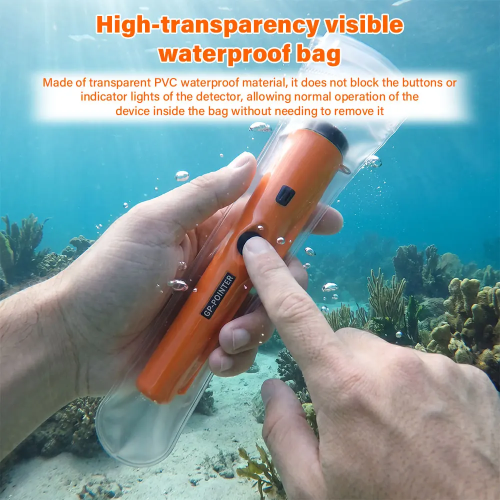 Wasserdichter Pinpointer GP-Pointer Handgehaltener Metalldetektor Positionierungsstab Schatzsuchgerät Mit Armband LED-Licht – Detail 15