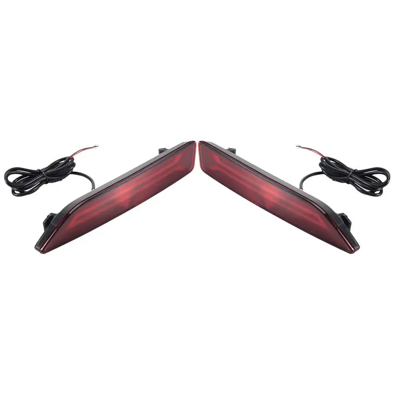 A13Z-2PCS For Honda CRV CR-V 2007 2008 2009 Multi-Function LED Rear Bumper Light Rear Fog Lamp Auto Bulb Brake Light Reflector