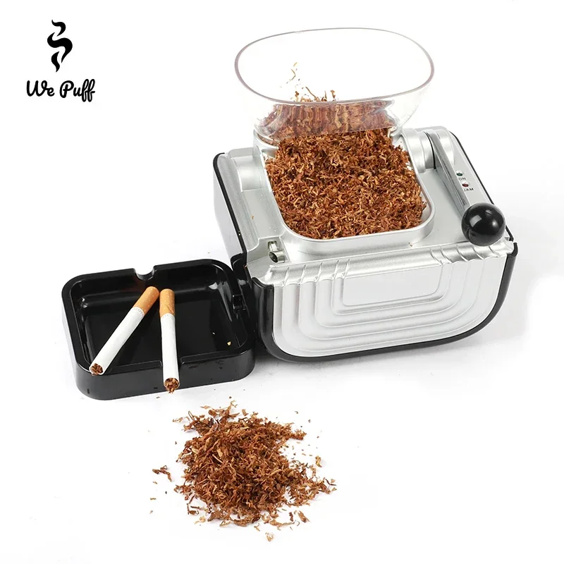 Automatic Cigarette Filling Machine 6.5MM 5.5MM Tube Electric Cigaret Tobacco Roller Wrapping Maker DIY Smoking Accessories