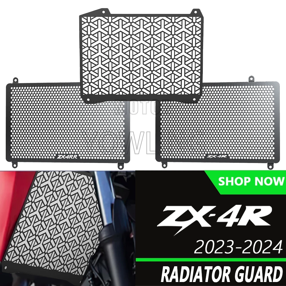 

ZX4RR ZX4R SE Motorcycle Accessories Radiator Grille Guard Protector Cover For KAWASAKI ZX-4R ZX-4RR ZX 4RR 2023 2024 2025 2026