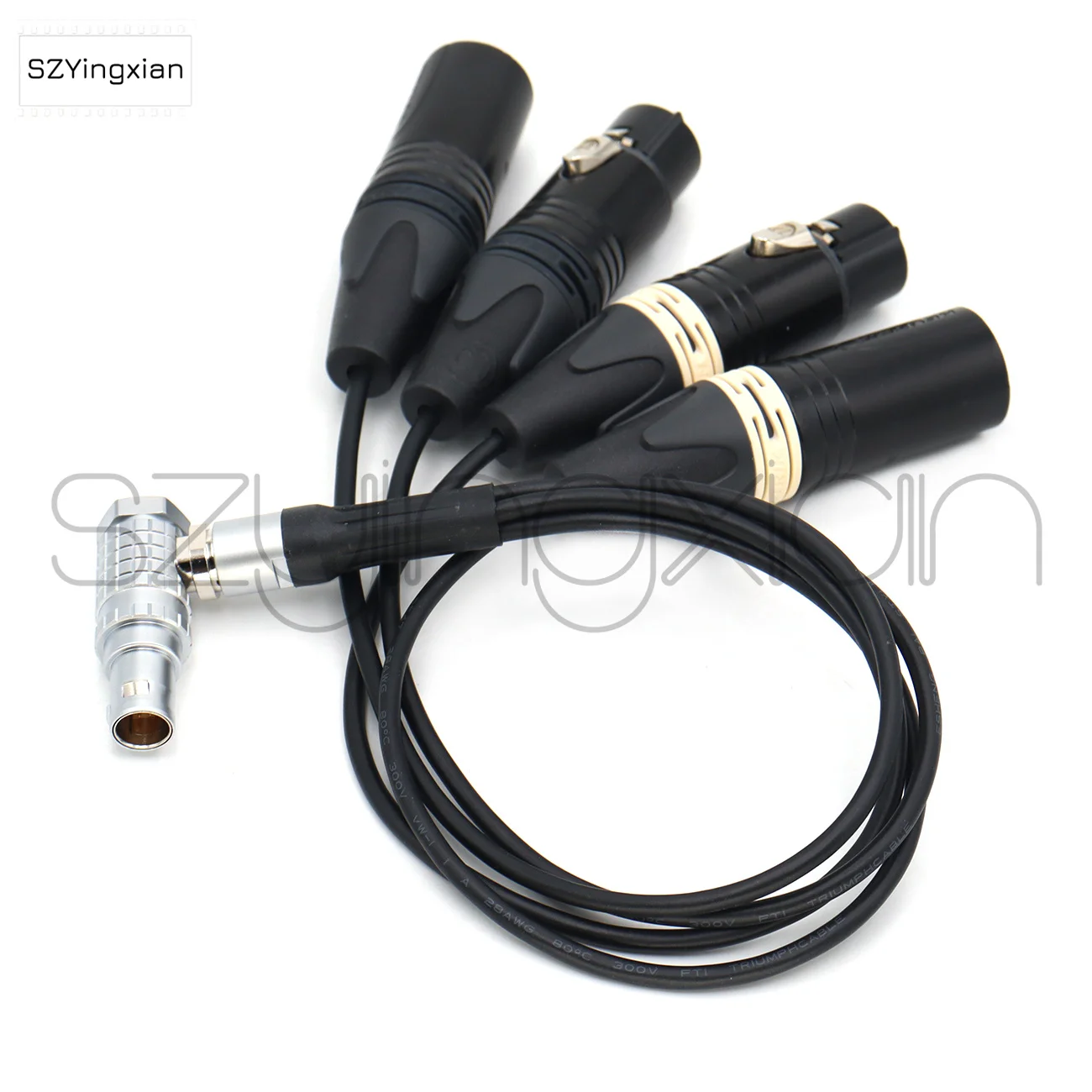 كابل اندلاع XLR (داخل/خارجي) لشاشة Atomos Shogun 7/الكلاسيكية 1B10Pin إلى XLR3 Pin للذكور والإناث