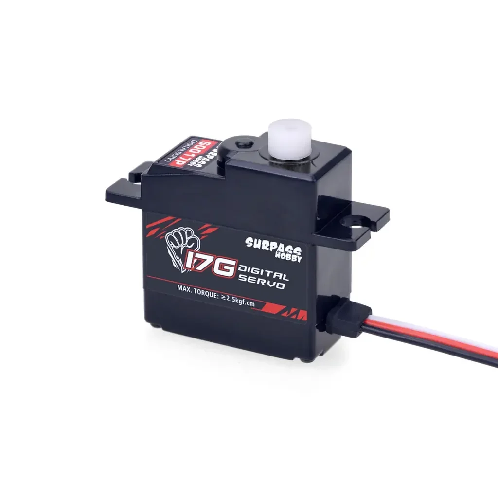 SURPASS HOBBY 17G Plastic/Metal Gear Mini Digital Servo for 1/18 1/16 RC Car Truck Airplane Glider Robot Boat D90 MN WPL Wltoys