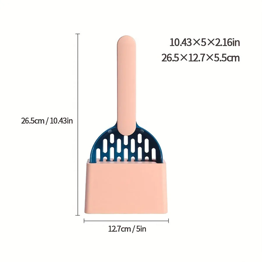 Advanced Cat Litter Shovel Set, Kitten Poop Cleaning Pet Shovel Cleaning Toilet Set, Convenient Cleaning Poop - Durable and Lightweight Pet Cleaning