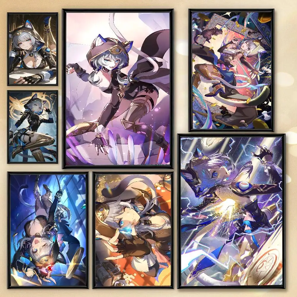 Honkai Star Rail Cipher Game Poster Art With Prints Home Bedroom Living Room Decoration Gift