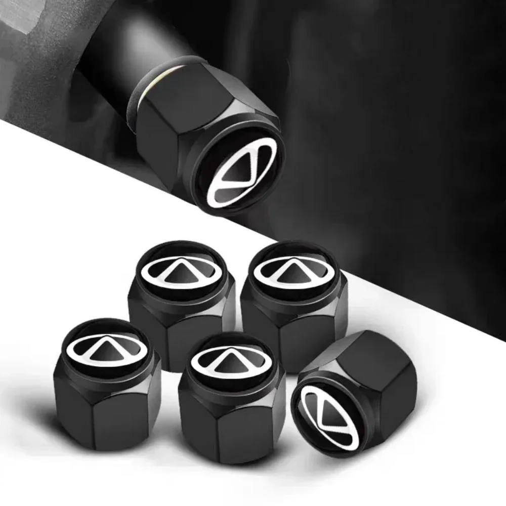 5pcs Car Wheel Tire Valve Caps Airdust Covers For Chery Tiggo 8 7 6 4 3 5x Pro Arrizo Omoda 5 FX Fulwin Face QQ Accessories 2023