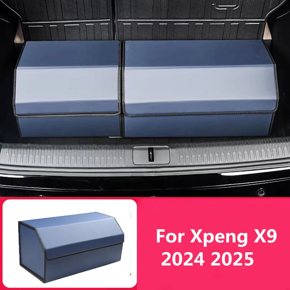 Fit For Xpeng X9 2024 2025 Trunk Storage Box Original Car Color Modified Trunk Storage Box Multi Functional Storage Decoration