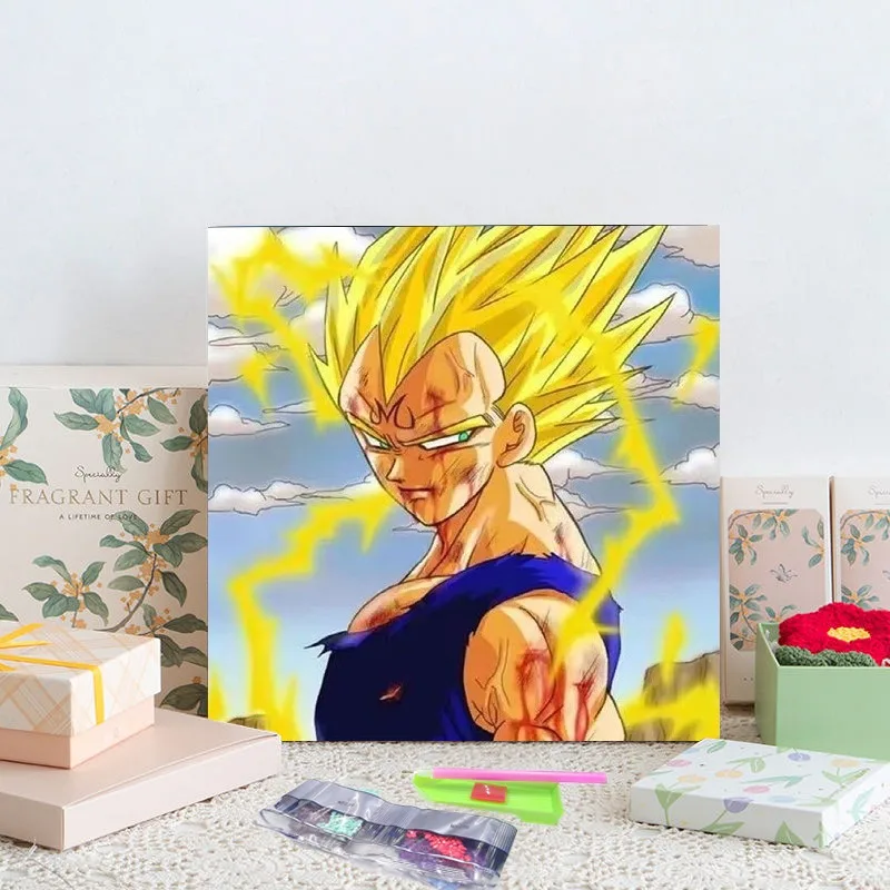 Neue Heiße Verkauf 20x20 Cartoon Anime Dragon Ball Diamant Malerei Handgemachte DIY Diamant Aufkleber Dekoration Malerei