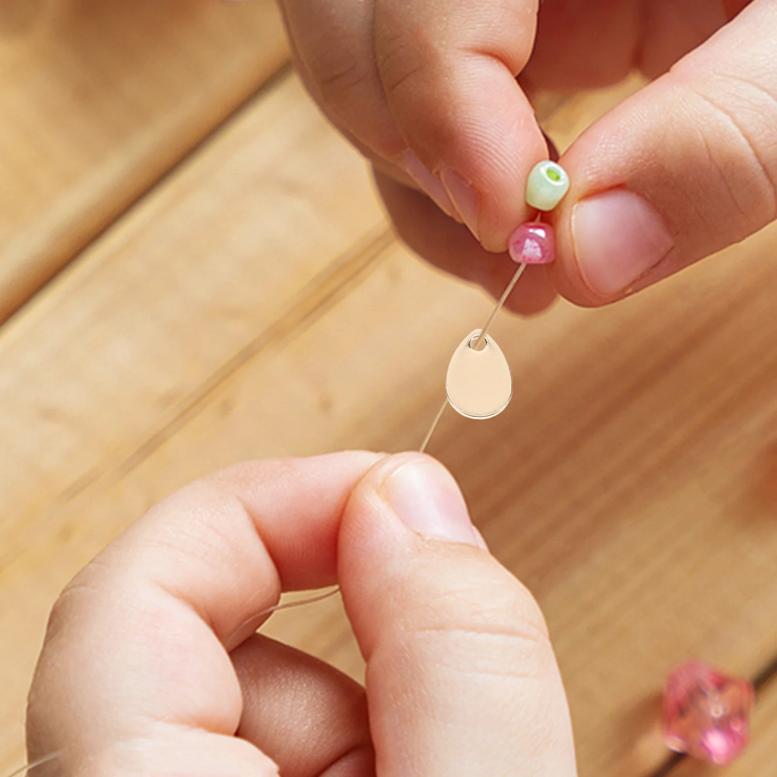 

10Pcs Teardrop Brass Charms Gold Plated Flat Teardrop Blanks Perfect for DIY Jewelry Making Metal Stamping Engraving Tags