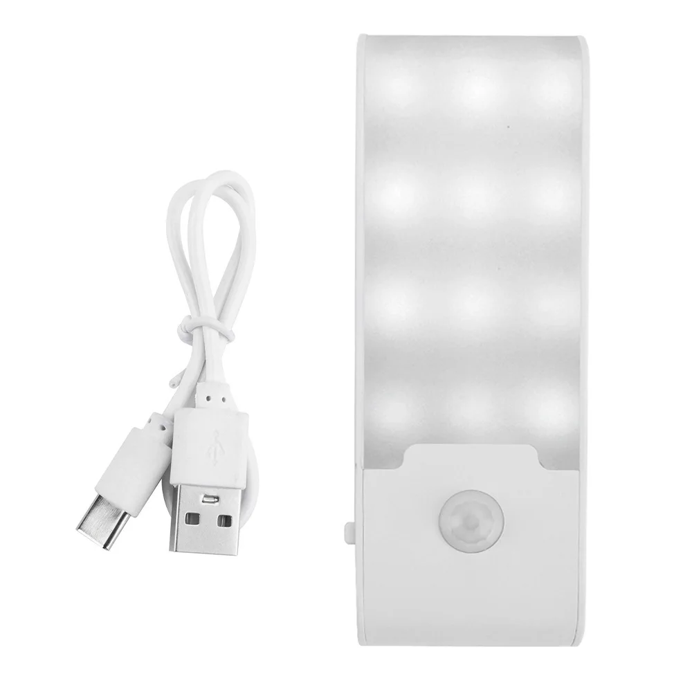 Motion Sensor Rechargeable Powered LED Closet Lights Wireless Magnetic Cabinet Lamp for Indoor Bedroom Kitchen Stair