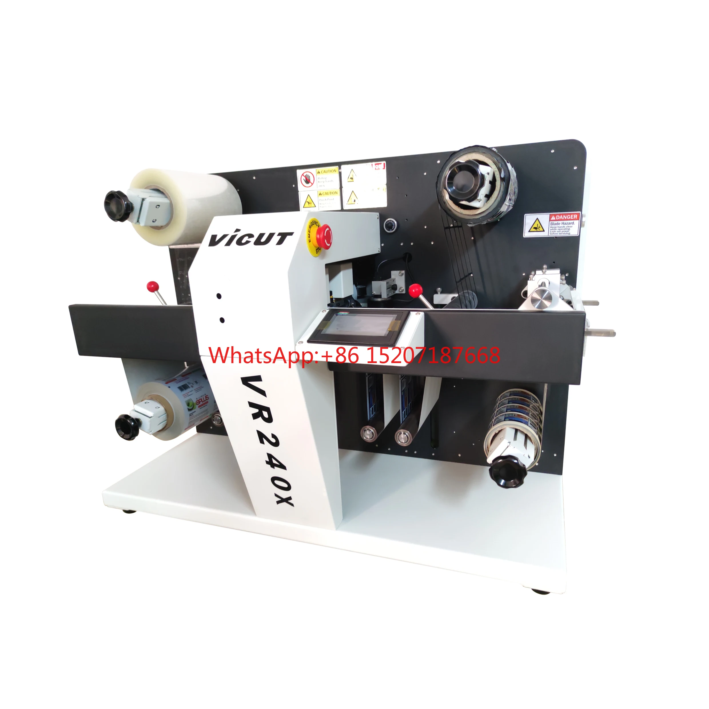 All-in-One Label Finisher,  Laminating, Die Cutting, Slitting, Waste Collecting, Rewinding All in One