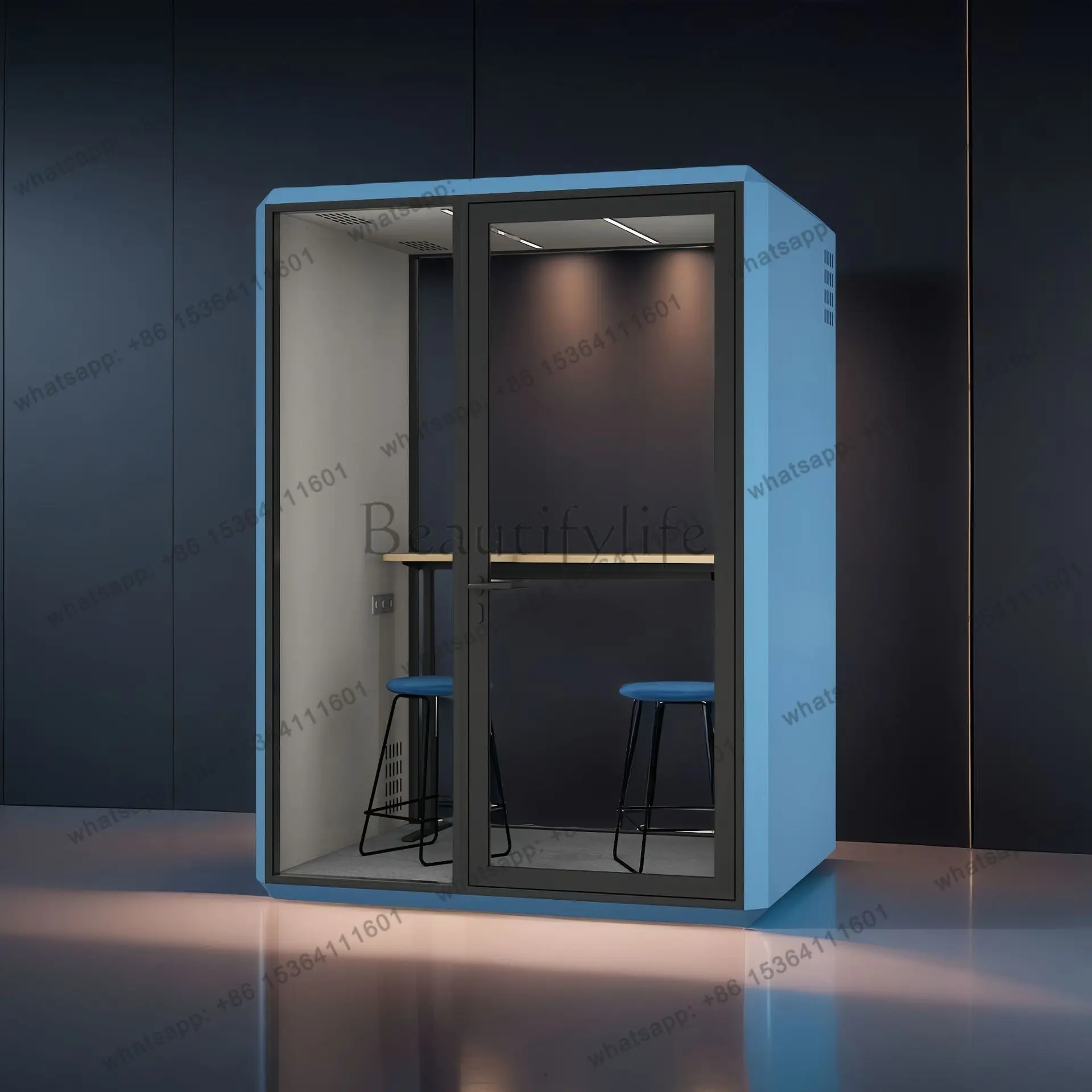 Mobile phone booth Soundproof room Office Telephone conference room Practice room Learning silent space