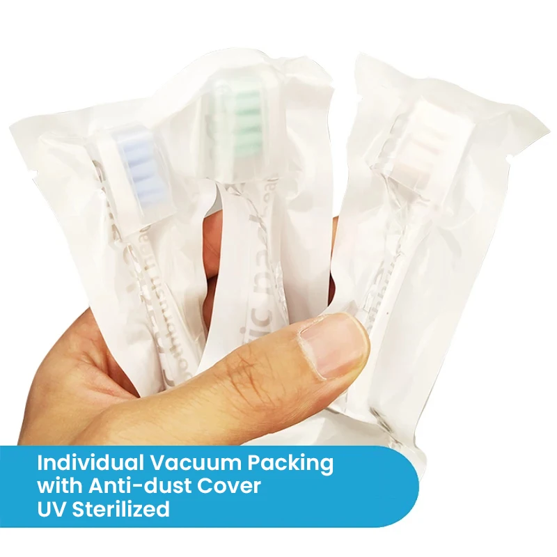 4/10Pcs Suitable for Xiaomi Mijia T300/T500/T700 Sonic Electric Toothbrush Heads with Anti-Dust Cap UV Sterilized Vacuum Packing