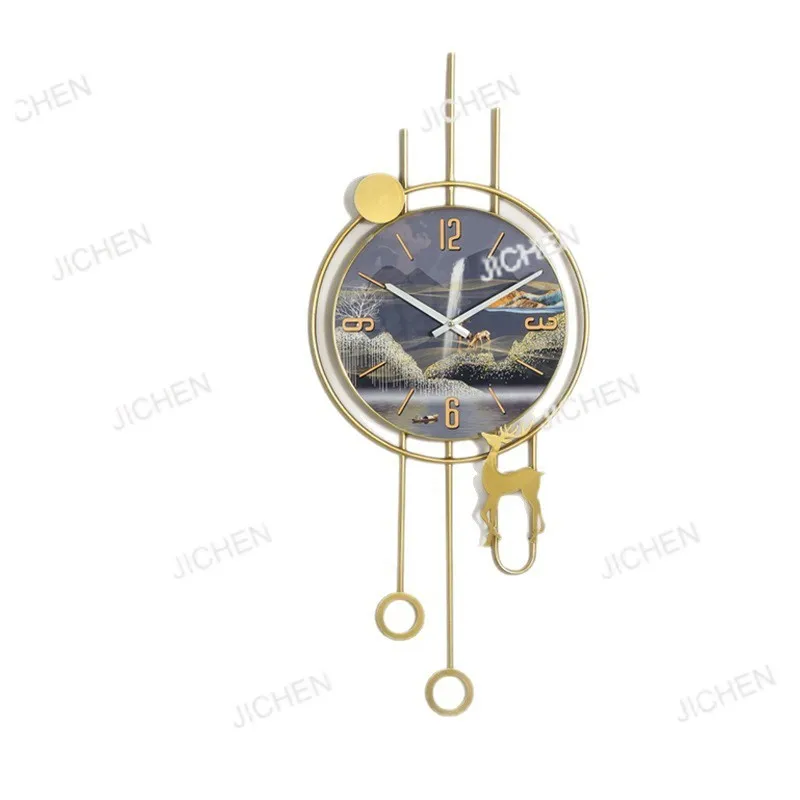 

Настенные часы в стиле скандинавской роскоши, декоративные часы для гостиной, художественные часы для украшения стены.