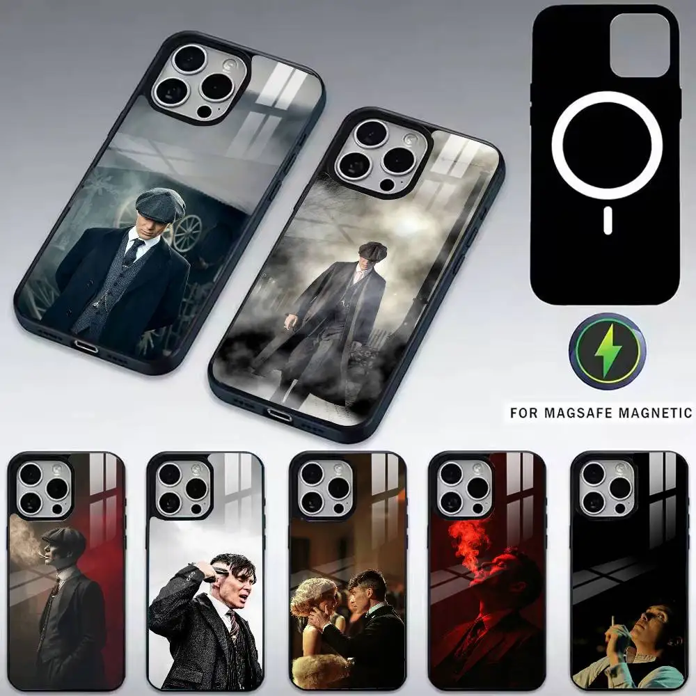 Peaky B-Blinder-s Tommy-yy Cool Phone Case For iPhone17,16,15,14,13,12,11 Plus,Pro Magnetic with Magsafe Wireless Charging