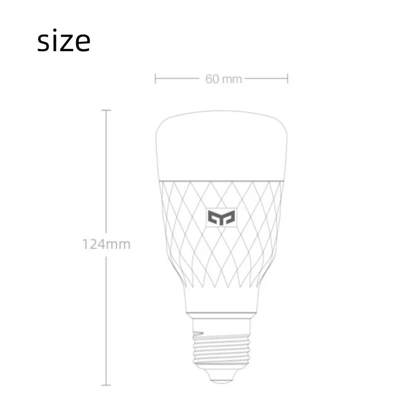 Yeelight لمبة LED ذكية متعددة الألوان M2 E26/E27 لمبة بلوتوث الذكية 1700K-6500K التحكم الصوتي 1000lm تعمل مع Google Home