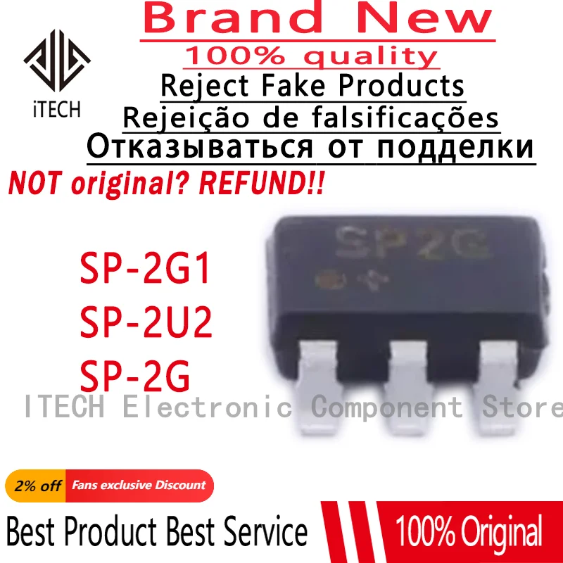 10PCS/Lot SP-2G1+ SP2G 、SP-2U2+ SP2U 、SP-2G+ SOT-23-6 New Original Power Divider Chip