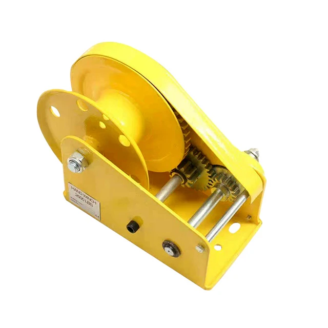 

Сертифицированная CE мощная стальная ручная лебедка на 2 тонны с автоматическим тормозом для кранов, высота подъема 10 м, трос из нержавеющей стали