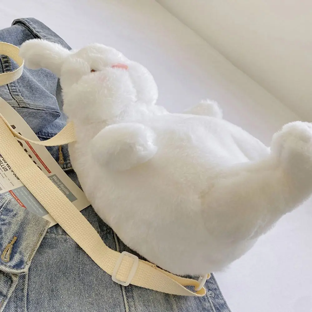 Fashion Soft Plush Anime Plush Backpack Duck Rabbit Shape Large Capacity Shoulder Bag Cartoon Cute Kawaii Bag Women Girls