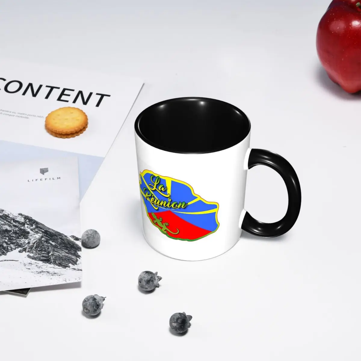 Reunion Island 974 Mug Funny Ceramic Coffee Cups Tea Mugs Milk Cup Drinkware Gift for Friends