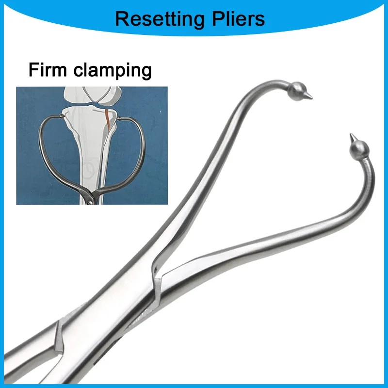 Bone Locking Forceps Pliers Stainless Steel Bone Reduction Forceps with Ball-Tip Veterinary Orthopedic Instrument - Image 4