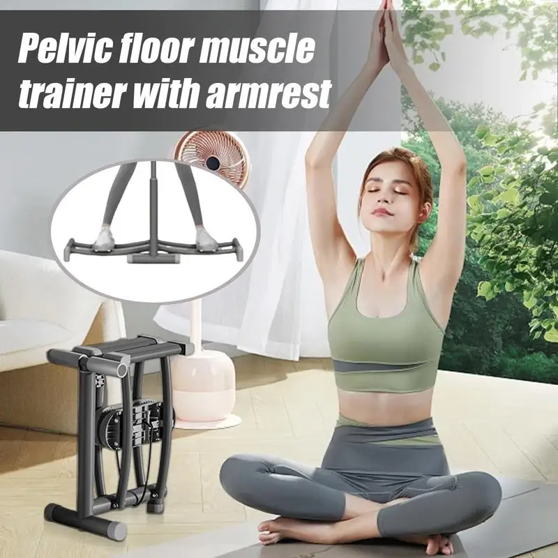 

Pelvic Floor Muscle Trainer Women's Pelvic Floor Muscle Exercise Strengthener Foldable Sliding Track Hip Training Device For