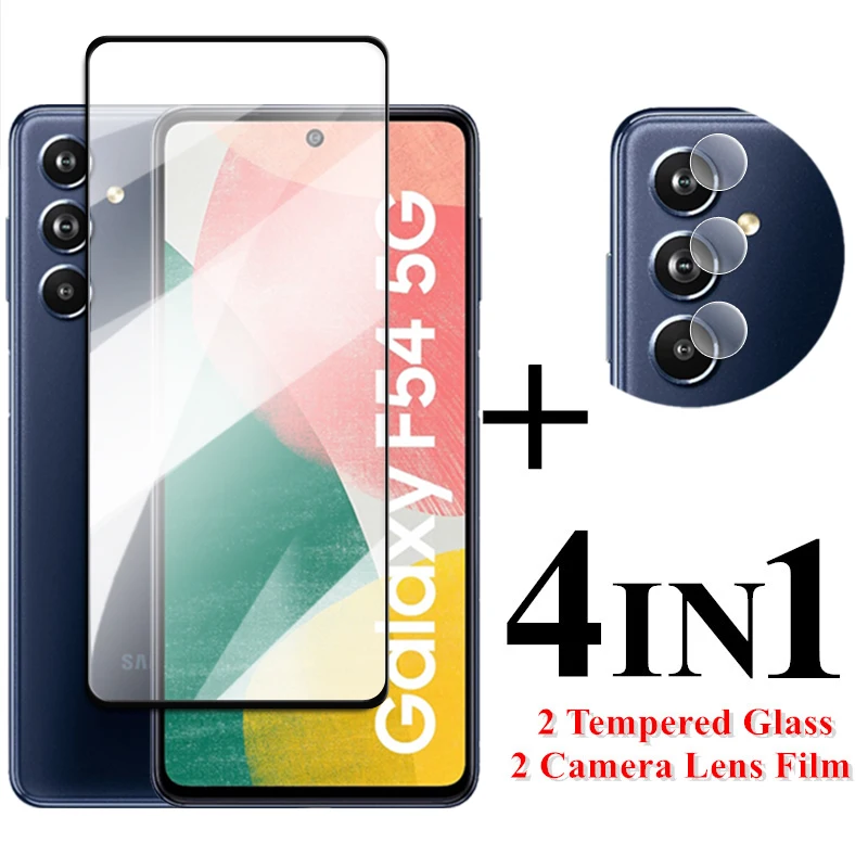 

For Samsung Galaxy F54 Screen Protector 6.7 inch Full Cover Glass For Samsung F54 5G Tempered Glass For Galaxy F54 Lens Flim