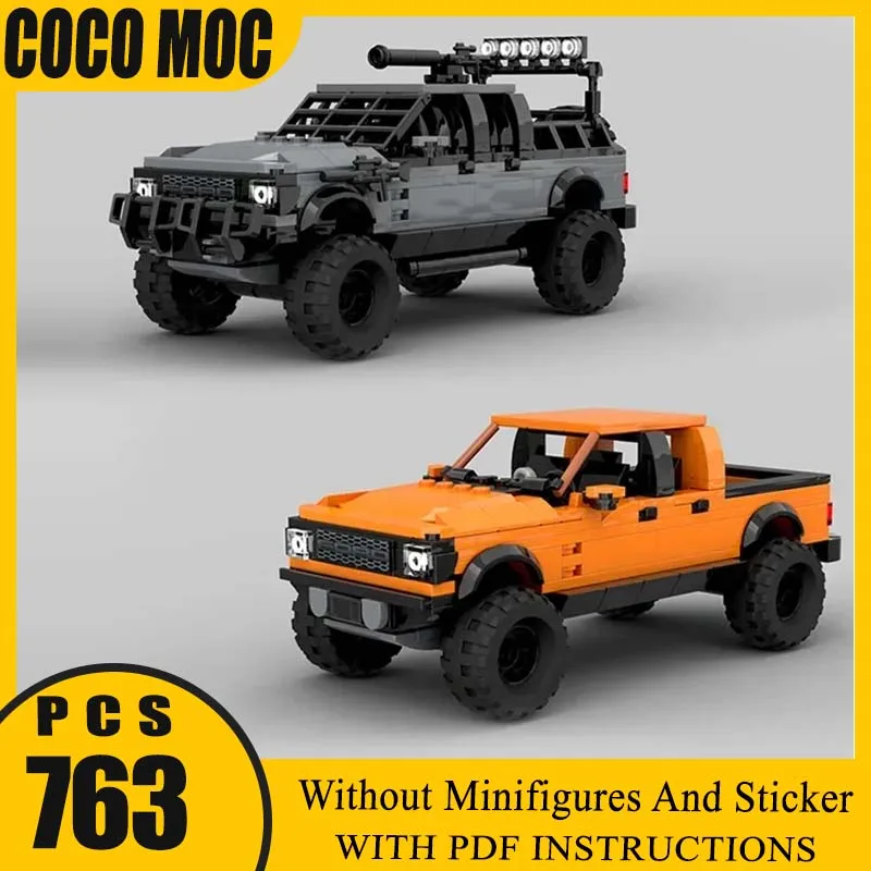 

Apocalyptic F-150 Внедорожник Городской автомобиль Модель Moc Строительные кирпичи Технология Блоки Подарки Рождественские игрушки Наборы для самостоятельной сборки