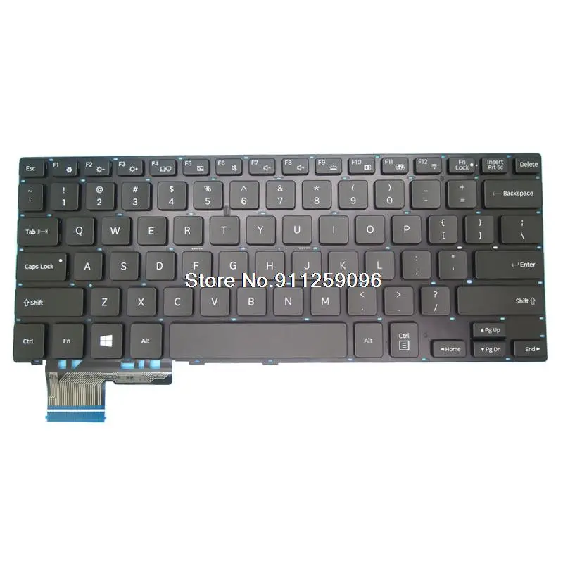 Laptop Keyboard For Samsung NP730QAA 730QAA English US With Backlit Black New