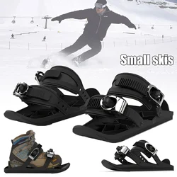 Adjustable Mini Ski Boots | Winter Outdoor Ski Shoes for All | Mini Snowboard | One Size Fits All