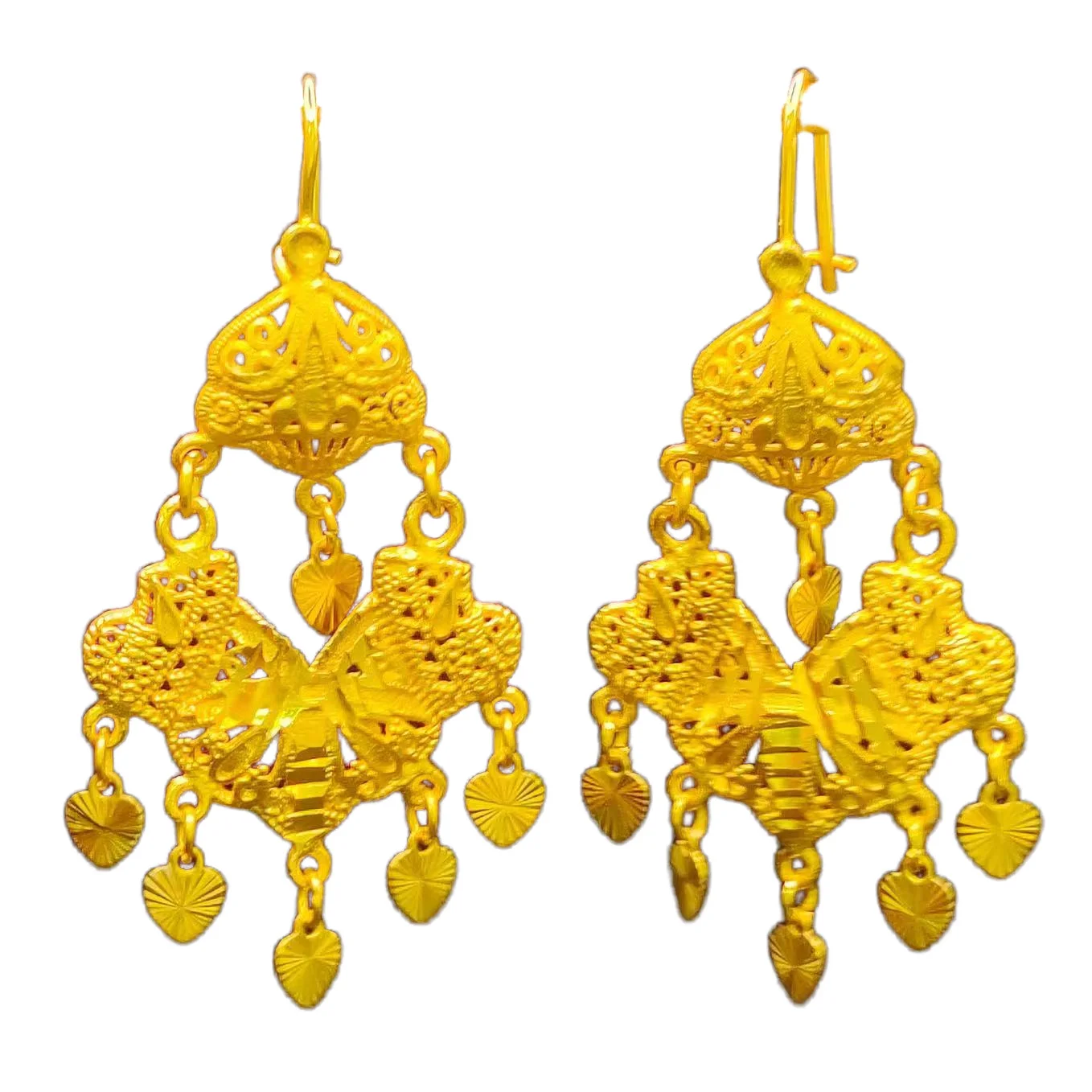 2024 Trend Long Earrings For Women Dubai Taseel Pendant Gold Plated Dangle Earring Indian Luxury Quality Jewelry Wholesale