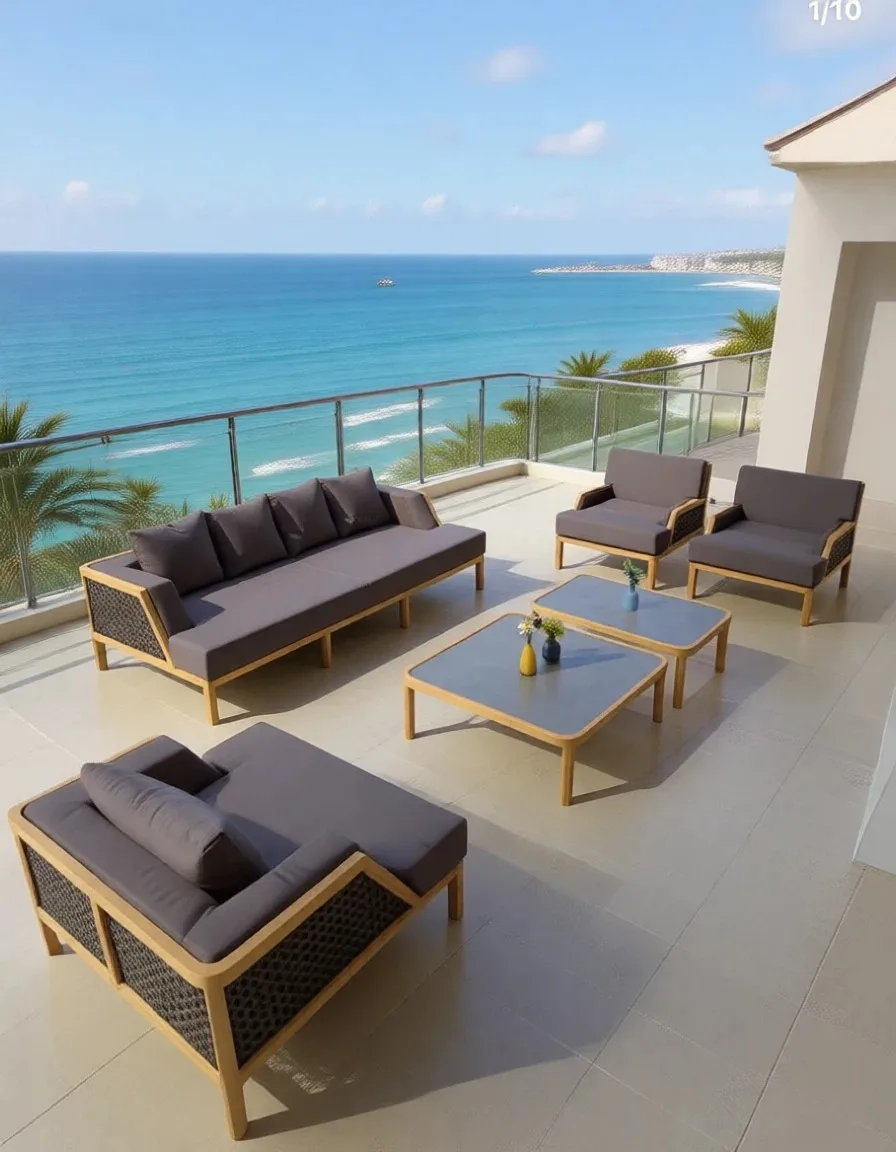 

2025 Walden Comfortable Outdoor Oversize Teak Sofa Set High Quality Garden Furniture For Hotels Lounging In Parks Courtyards