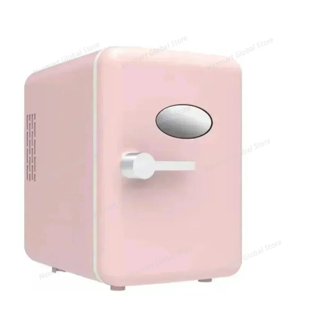 New 4L Makeup Skincare Fridge, Semiconductor Mini Refrigerator for Car & Home Dual Use, Outdoor Toy Small Fridge