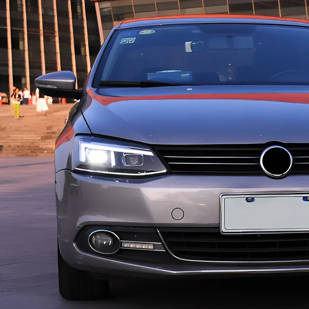 ل VW جيتا ساجيتار 2012-2018 LED مجموعة مصابيح أمامية للسيارات ترقية R8 تصميم العارض عدسة سيارة إضاءة أمامية اكسسوارات الإضاءة #1