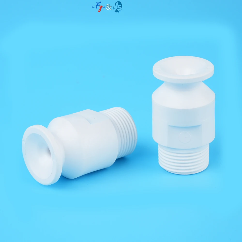 PTFE Plastic SMP 3/4 Full Cone Nozzle Wide Angle High Flow Anti-corrosion Large Free Passage for Desulfurization Towers New