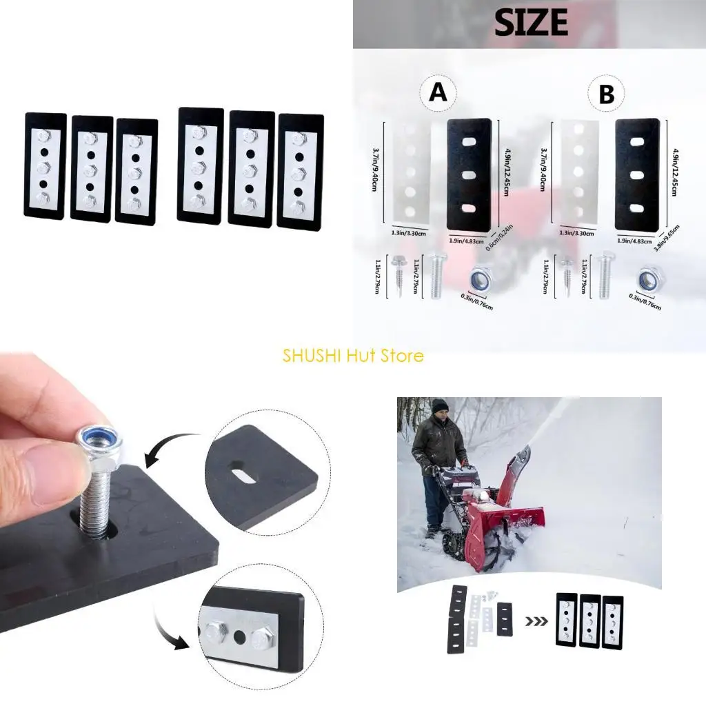 

3 шт., комплекты для модификации крыльчатки снегоочистителя, резиновая крыльчатка, универсальный сменный комплект для D57B