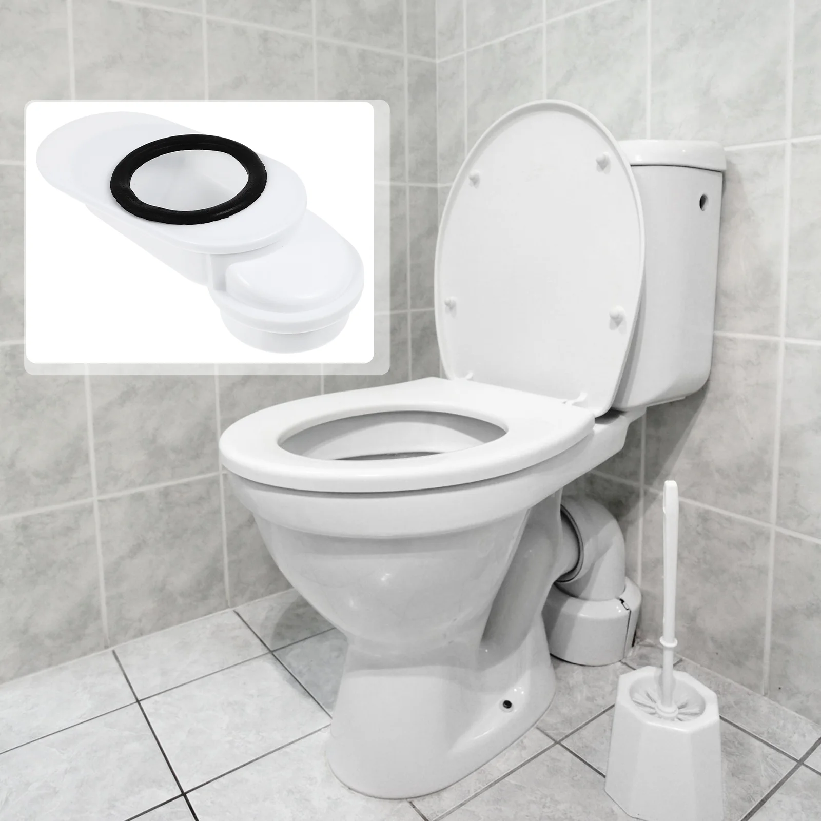 Toilet Shifter Accessories Adjust Extender Kit Closestool Supplies Drain Fittings White