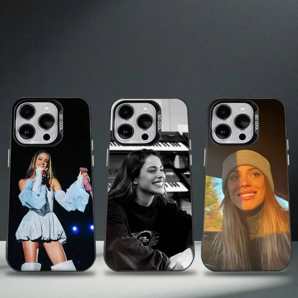 

Martina Stoessel TINI Phone Case For iPhone 16,15,14,13,12,11,8,7,Pro,Max,Plus,Mini,XS,SE Anti Fall Black Matte Hard