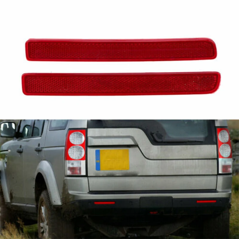 For Land Rover Discovery 3 2004 2005 2006 2007 2008 2009 XFF500020 Right Left Side Rear Bumper Red Reflector Light Lamp Red