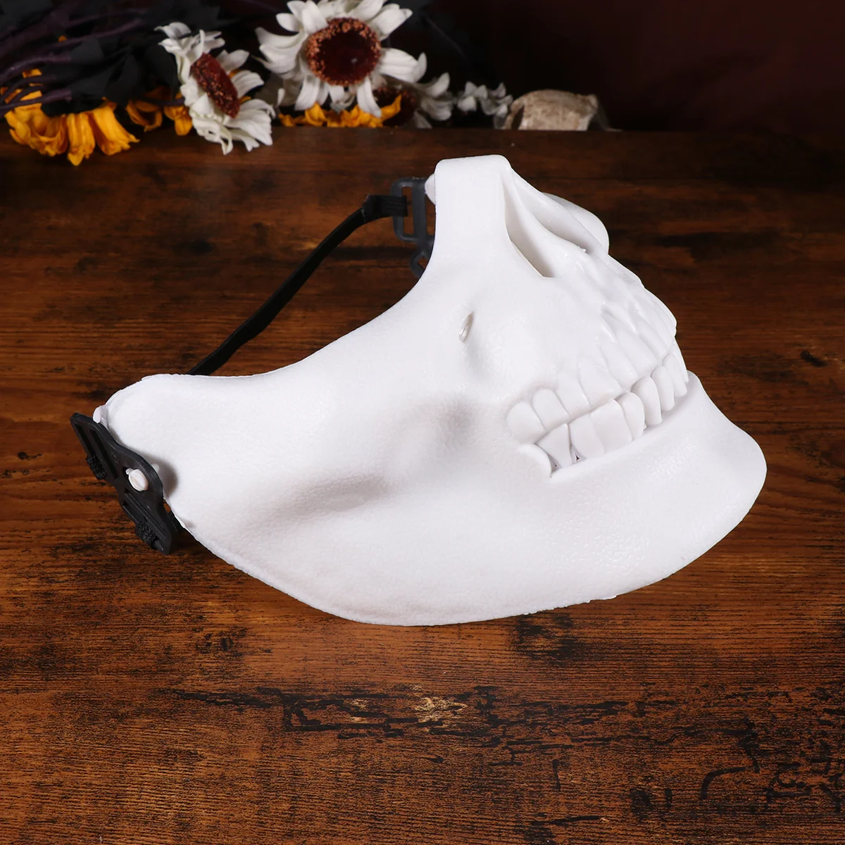 

2Pcs Full Face Mask Halloween Skull Shaped Face Protector Comfortable Durable Mask for Cosplay Masquerade Party