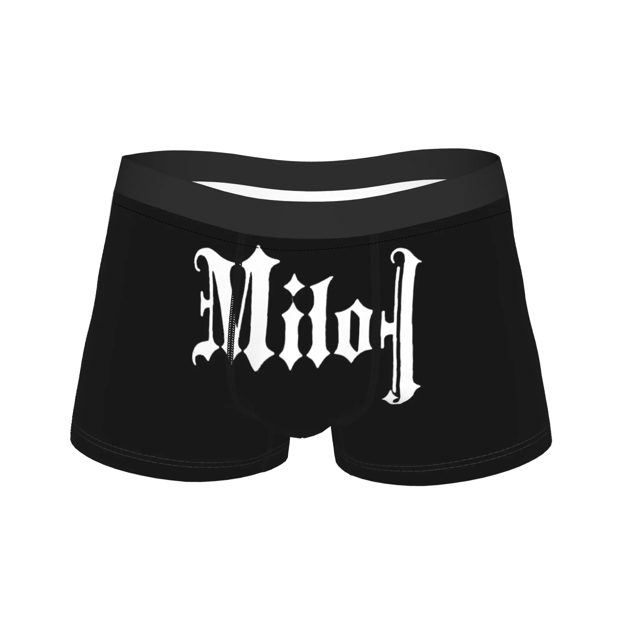 

Мужские трусы-боксеры Milo J Rapper 111 с принтом музыкального альбома, забавное нижнее белье, прикольные подарки для мужчин