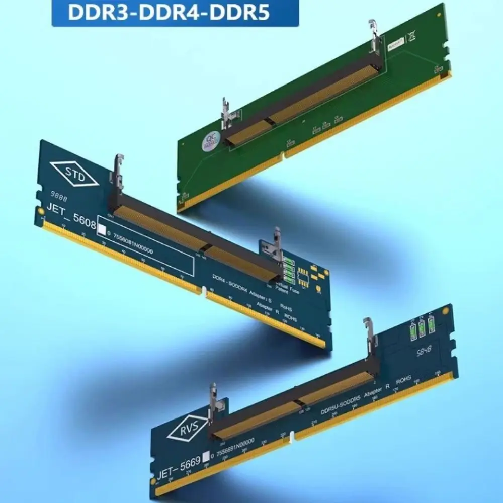 4-Layered PCB Design SO-DIMM to DIMM Adapter Better Protection 240pin 288pin DDR3 DDR4 DDR5 RAM Adapter Card Upgraded Version