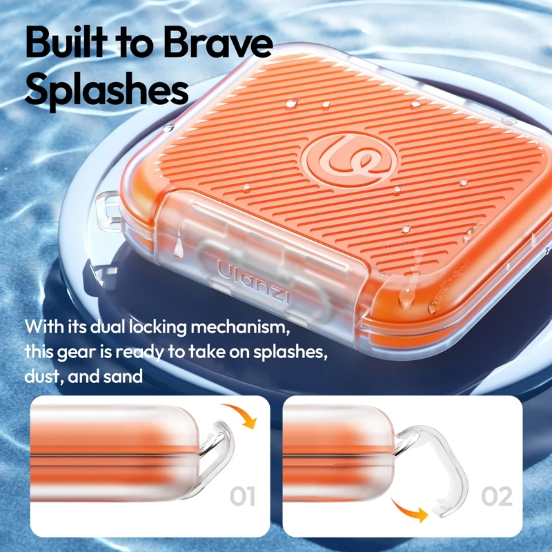 Ulanzi CC01 スロット SD/マイクロSD/TFカードケースホルダー MicroSD/TF SDカード用 防水 耐久性 メモリカード ハードボックス オーガナイザー