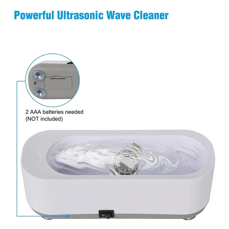 Ultrasonic Jewelry Cleaner for All Jewelry, 45KHz Portable and Low Noise Ultrasonic Machine for Jewelry, Ring, Earrings