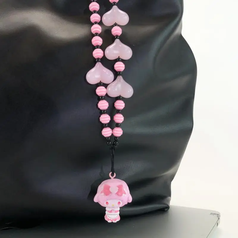 بلدي الحلو البيانو سانريو Kawaii الكرتون المفاتيح سلسلة الهاتف حقيبة الظهر قلادة الديكور فتاة هدية عيد ميلاد أنيمي المحيط