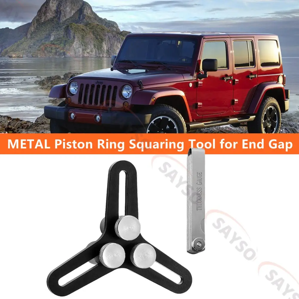 Universal Piston Ring Squaring Tool for End Gap 2-5inch Bores