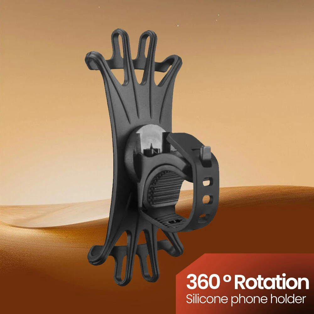 

Riding Fixation Phone Holder 360D Rotating Silicone Bracket E-Bike Motorcycle Bicycle Navigation 6.5 inch Phones Universal Stand